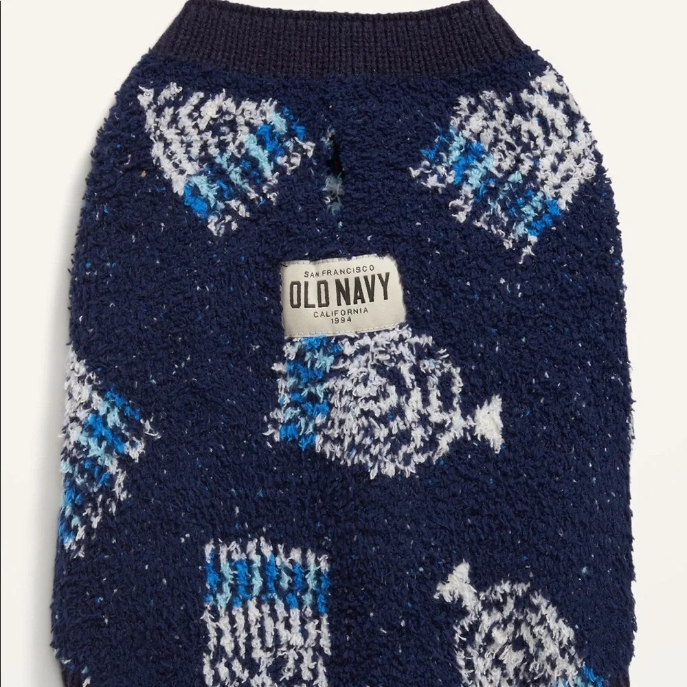 Cozy-Knit Patterned Sweater for Pets